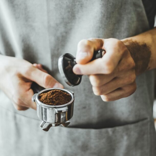 Barista ready for making espresso