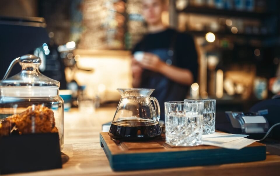 glasses-with-black-coffee-and-filtered-water